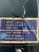 Lampe vintage 1970 bureau chevet variateur Chiely engineer -