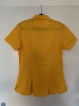 Chemise JC de Castelbajac manches courtes jaunes rétro 