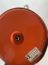 Lampe vintage 1960 Monteuse Delmas bureau orange carotte  - 