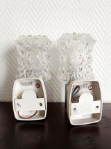 Paire d'appliques Targetti Sankey Italie 1970 