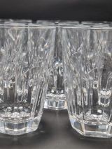 Ensemble de 10 verres en cristal