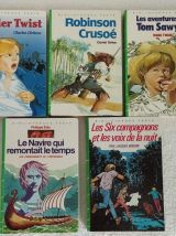 Lot 9 anciens Livres Bibliothèque Verte - Tendance déco