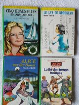 9 Anciens Livres Bibliothèque Verte et Rose - Tendance Déco