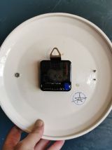 Horloge céramique vintage pendule murale silencieuse ronde 