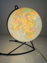 Globe vintage 1960 terrestre verre Girard et Barrère mappemo