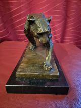 Oeuvre : Statue en bronze Bugatti