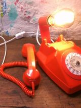 Lampe téléphone vintage - ORANGE -