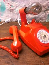 Lampe téléphone vintage - ORANGE -
