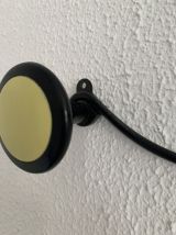 Portemanteau vintage 1960 mural jaune banane 4 patères - 65 