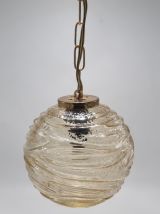 Suspension verre ambré