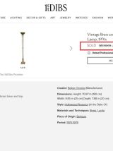 Magnifique et rare lampadaire Allemand VEREINIGTE WERKKSTÄTT