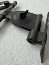 ANCIENNE LAMPE APPLIQUE ACCORDEON « KAISER IDELL » BAUHAUS