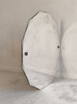 Élégant miroir ancien biseauté à 12 pans – style Art Déco 