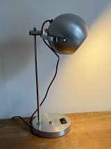 Lampe Eye ball. 1970. Inox brossé.