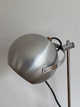 Lampe Eye ball. 1970. Inox brossé.
