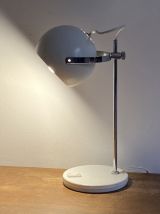 Lampe EYE BALL. 1970. Space age. Blanc.