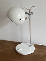 Lampe EYE BALL. 1970. Space age. Blanc.