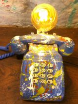 Téléphone a touche - Lampe - Customisé  