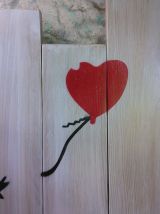 Peinture sur bois style street art