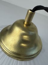 ANCIENNE SUSPENSION EN OPALINE CANNELEE VINTAGE