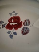 Grand plat de service ovale Digoin Sarreguemines "Magali".