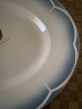 Grand plat de service ovale Digoin Sarreguemines "Magali".