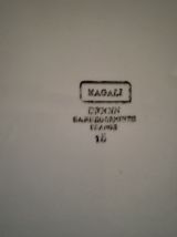 Grand plat de service ovale Digoin Sarreguemines "Magali".