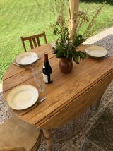Table de ferme à volets 