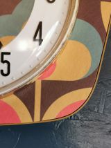 Horloge vintage pendule murale silencieuse "Fleurs vintage"