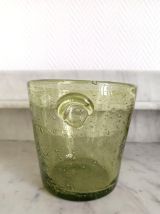 Seau à glaces verre bullé style Biot 