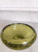 Cendrier en verre bullé style Biot 