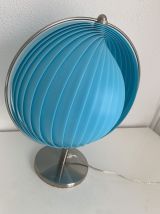 Lampe vintage 1980 Kare Moon bleue design - 37 cm