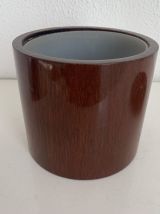 Pot à tabac vintage 1960 tabatière bois écusson Stewart pipe