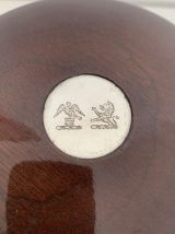 Pot à tabac vintage 1960 tabatière bois écusson Stewart pipe