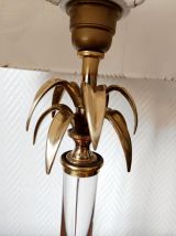 Lampe plexiglas palmier style Maison Charles 