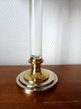 Lampe plexiglas palmier style Maison Charles 