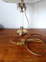 Lampe plexiglas palmier style Maison Charles 