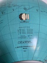 Globe vintage 1976 terrestre allemand (français) JRO Wechsel