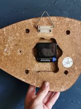 Horloge vintage pendule murale silencieuse "Fleurs"