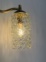 PAIRE D’ANCIENNES APPLIQUES EN VERRE BULLE VINTAGE