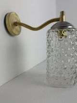 PAIRE D’ANCIENNES APPLIQUES EN VERRE BULLE VINTAGE