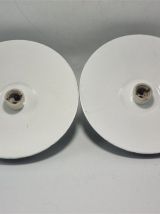 Appliques murales en tôle émaillée