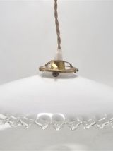 Suspension en opaline blanche