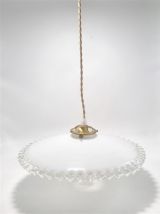 Suspension en opaline blanche