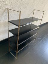 Etagère vintage 1960 String murale noir doré - 60 x 48 cm