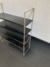 Etagère vintage 1960 String murale noir doré - 60 x 48 cm