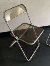 Paire de chaises vintage 1960 Plia par Giancarlo Piretti pou