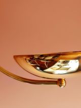 Suspension arc vintage métal doré 1980 