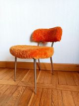 Chaise moumoute orange Pelfran 