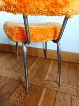 Chaise moumoute orange Pelfran 